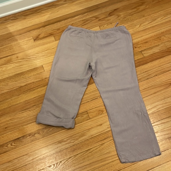 Merona Ladies Pants XL Linen Rayon Lavender Shade - Picture 2 of 9